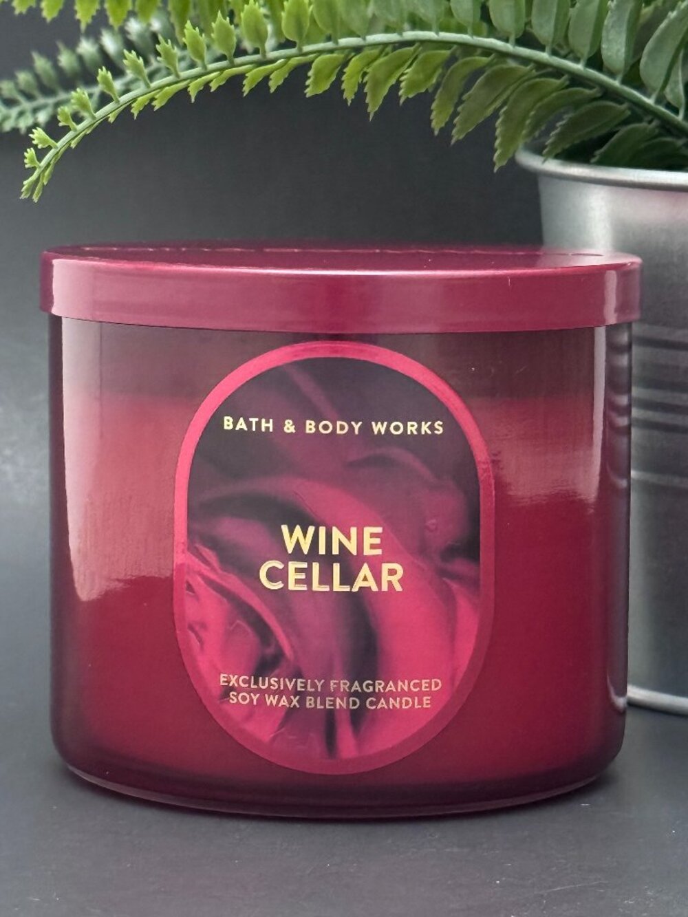 BBW Wine Cellar Bath & Body Works 3 Wick Candle